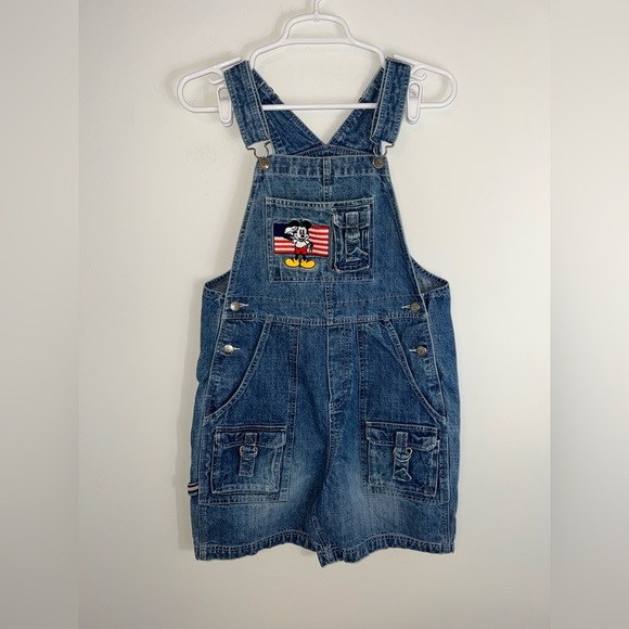 Vintage 90s Disney Mickey Mouse Denim Overalls - Picture 2 of 12